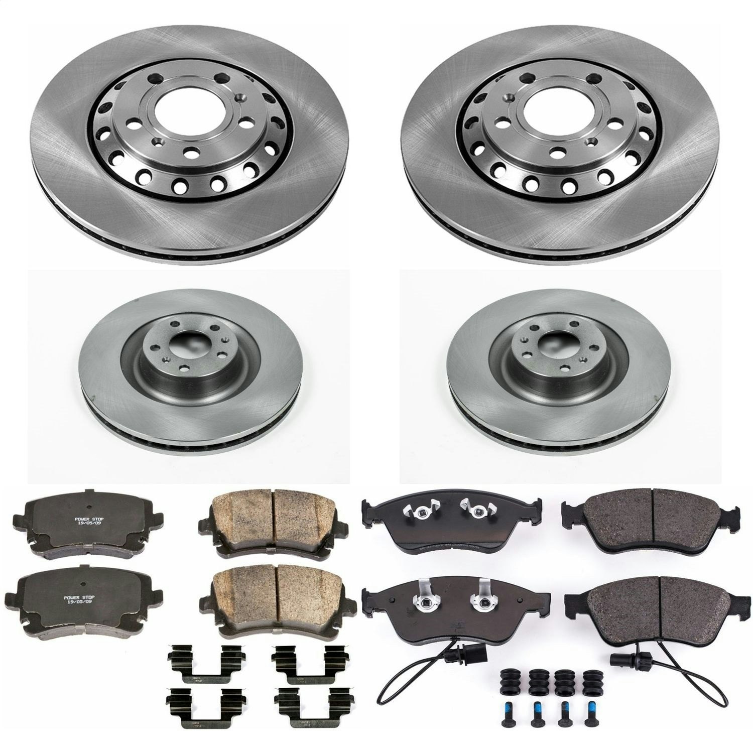 KOE4247 Autospecialty Daily Driver OE Brake Kit Front and Rear 